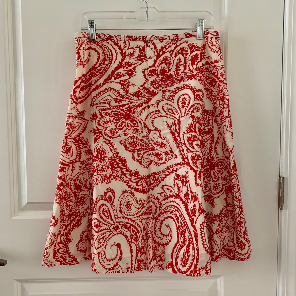 Paisley Gap Cotton Skirt 6